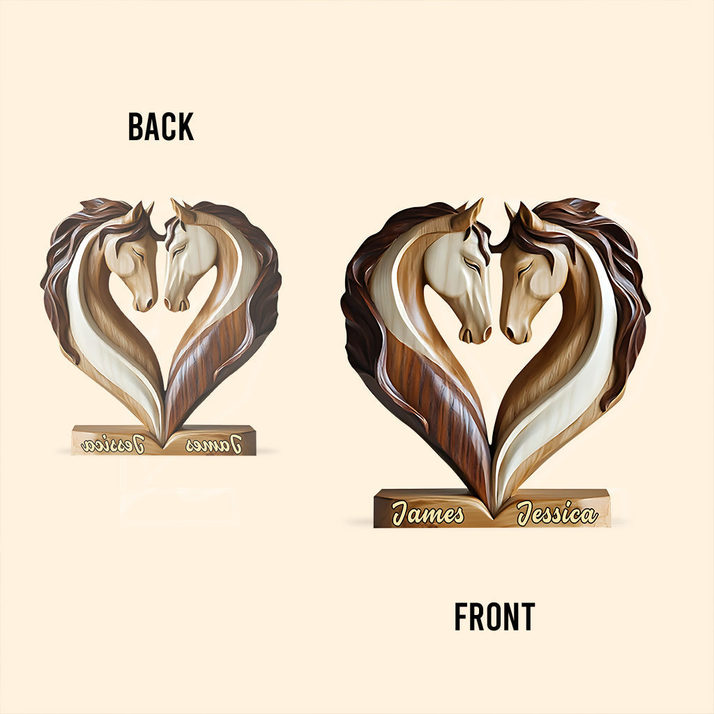 You & Me We Got This - Personalized Horse Custom Shaped Acrylic Plaque