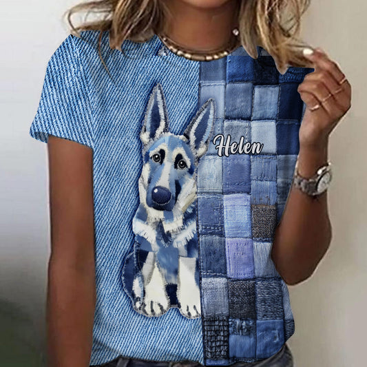 Love German Shepherds - Personalized Dog All Over Shirt