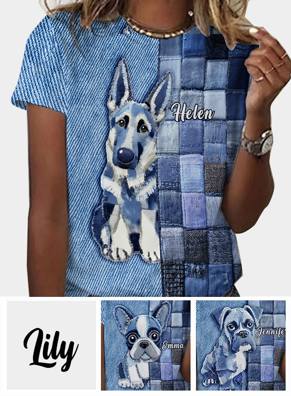 Love German Shepherds - Personalized Dog All Over Shirt