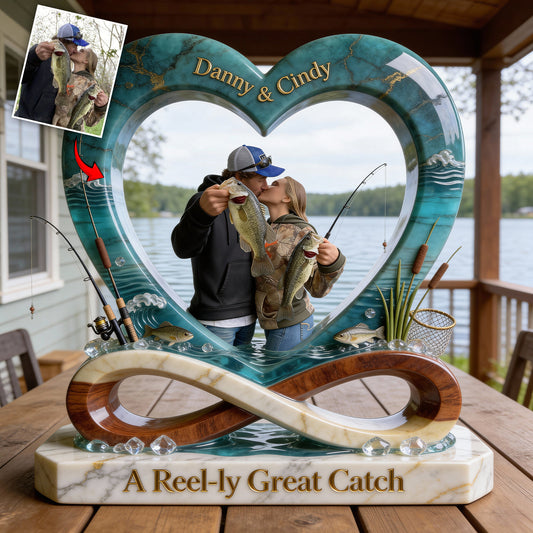 A Reel-ly Great Catch - Personalized Fishing Custom Shaped Acrylic Plaque