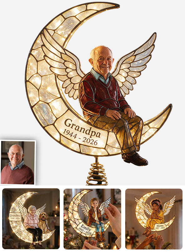 I'm Always With You - Personalized Memorial LED Light Tree Topper