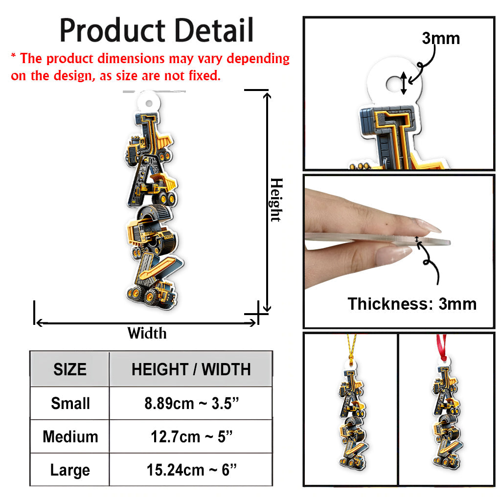 Cadeau de Noël idéal pour les enfants - Ornement transparent personnalisé pour enfants
