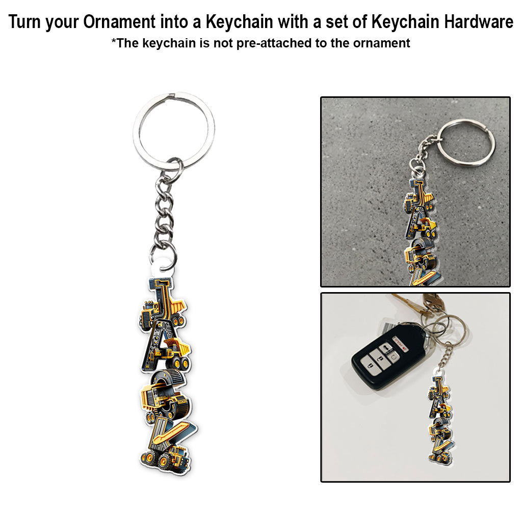 Cadeau de Noël idéal pour les enfants - Ornement transparent personnalisé pour enfants