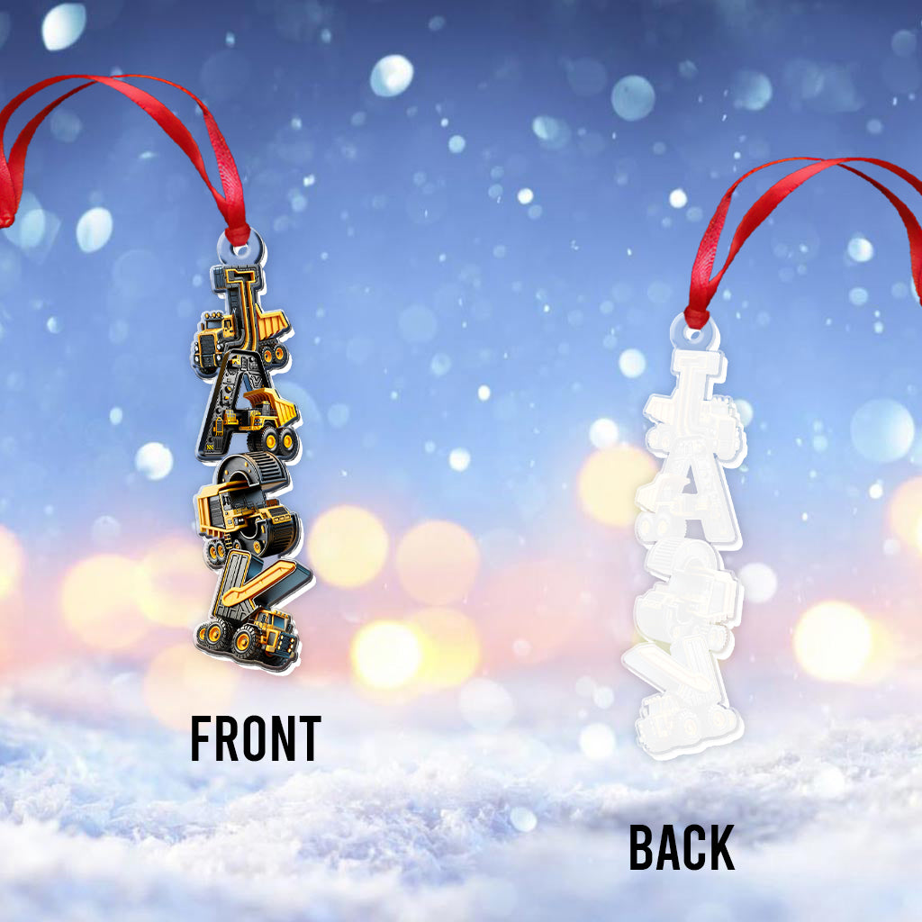 Cadeau de Noël idéal pour les enfants - Ornement transparent personnalisé pour enfants