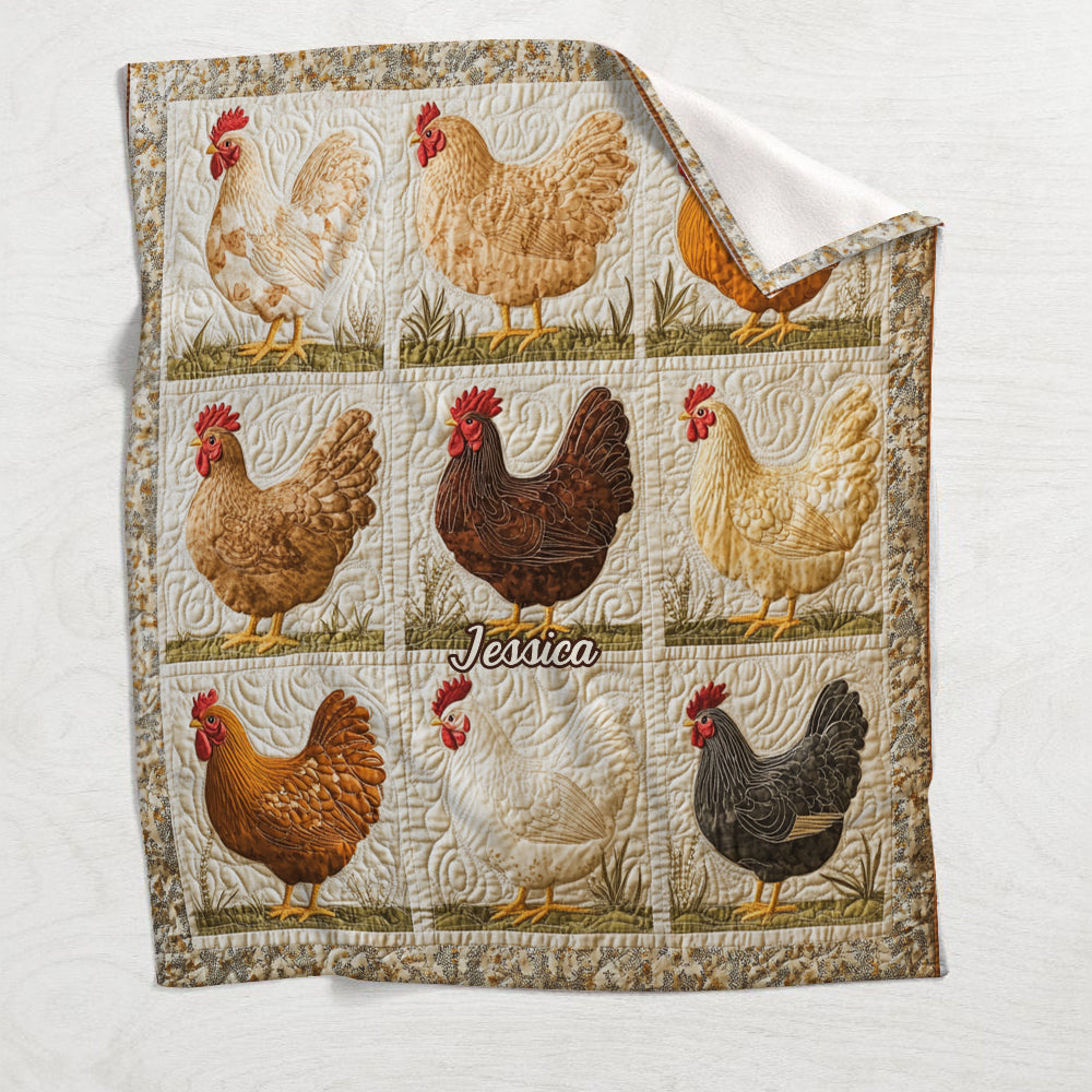 La vie est plus belle avec des poules - Couverture personnalisée pour poules