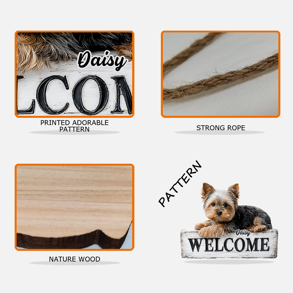 Love My Dog - Personalized Dog Custom Shaped Wood Sign