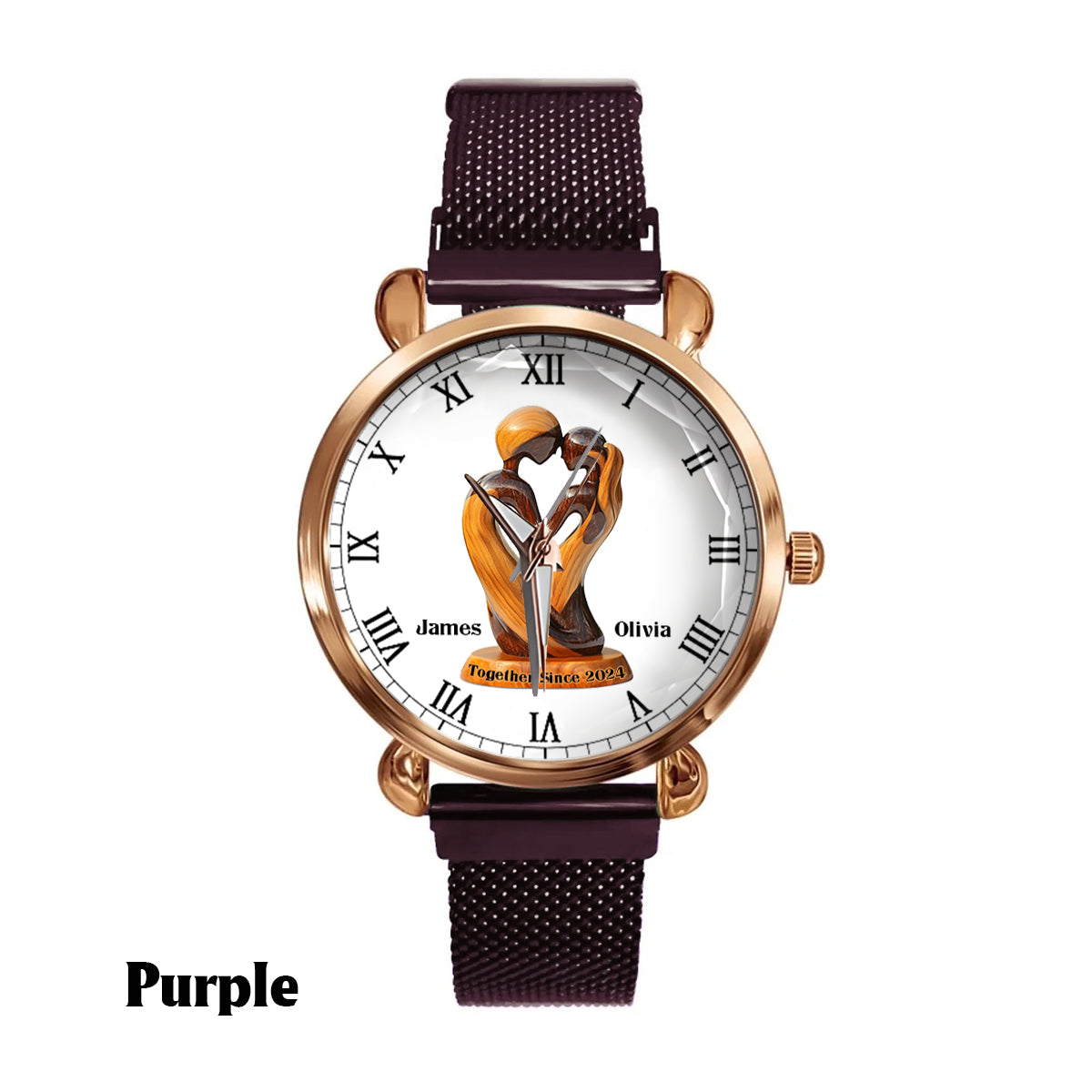 Toi et moi, on gère ça - Montre-bracelet personnalisée pour couple de femmes