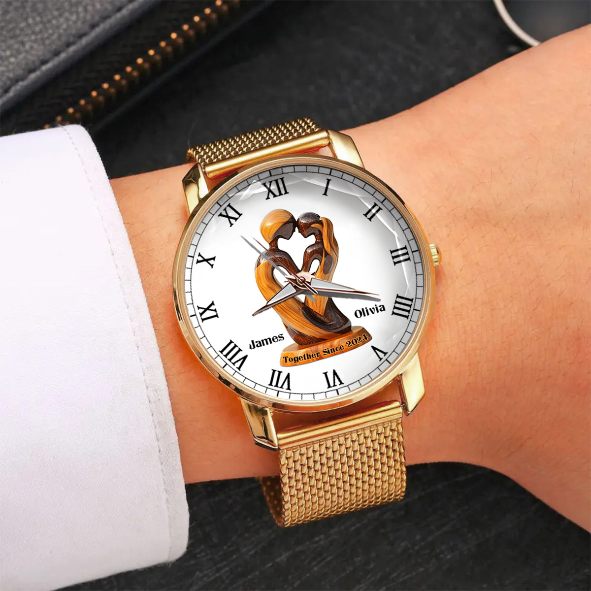 Toi et moi, on gère ça - Montre-bracelet personnalisée pour couple de femmes
