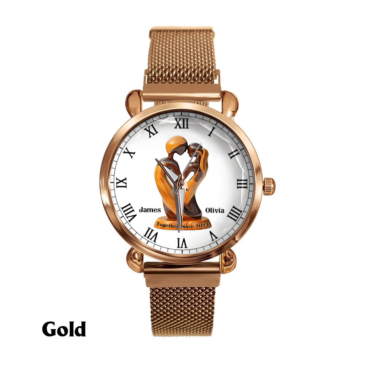 Toi et moi, on gère ça - Montre-bracelet personnalisée pour couple de femmes