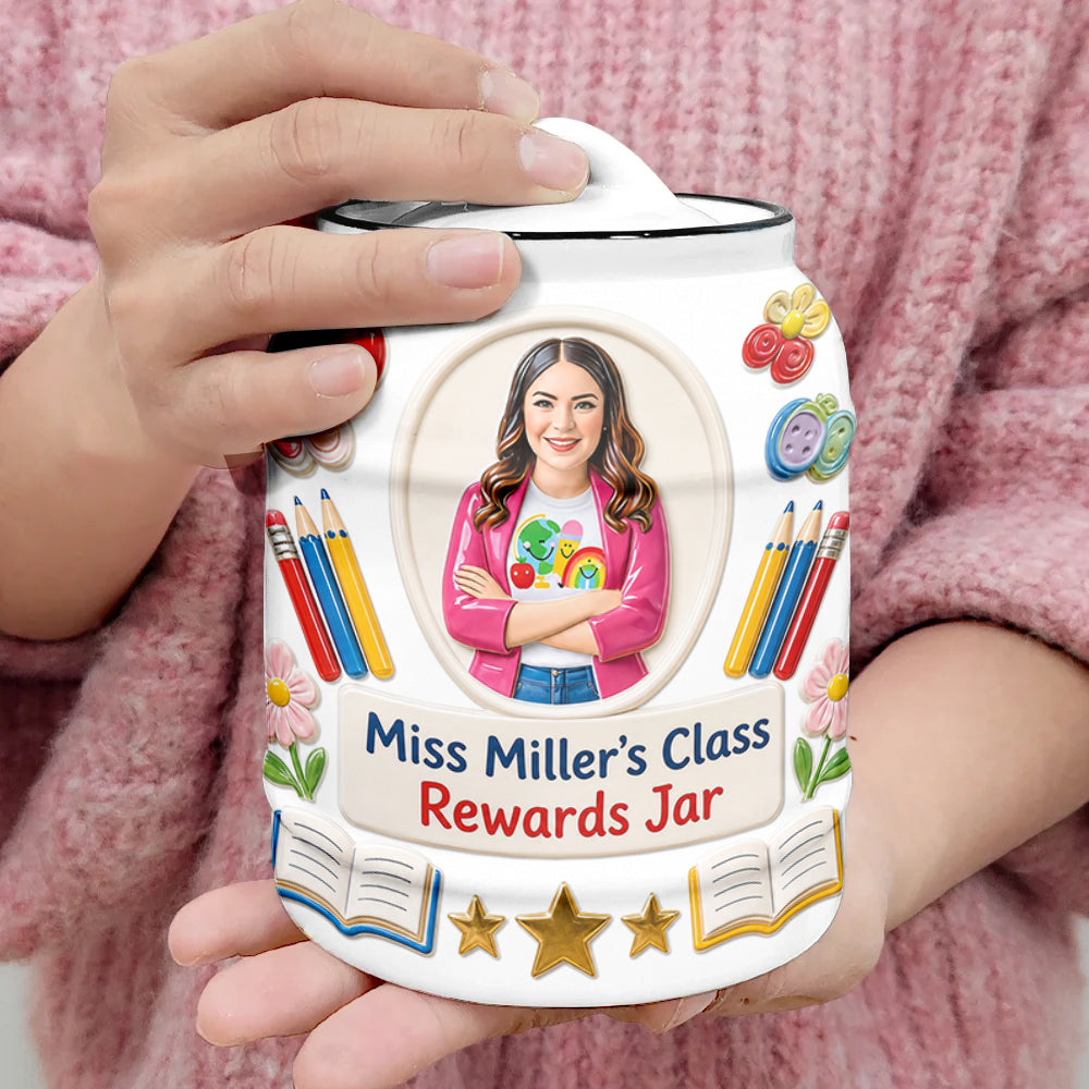 Rewards Jar - Personalized Teacher Cookie Jar
