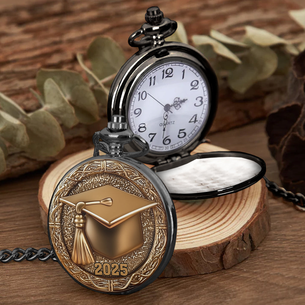 Congrats Grand 2025 - Personalized Graduation Pocket Watch