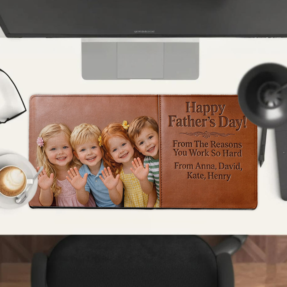 Raisons de travailler - Tapis de souris personnalisé pour père