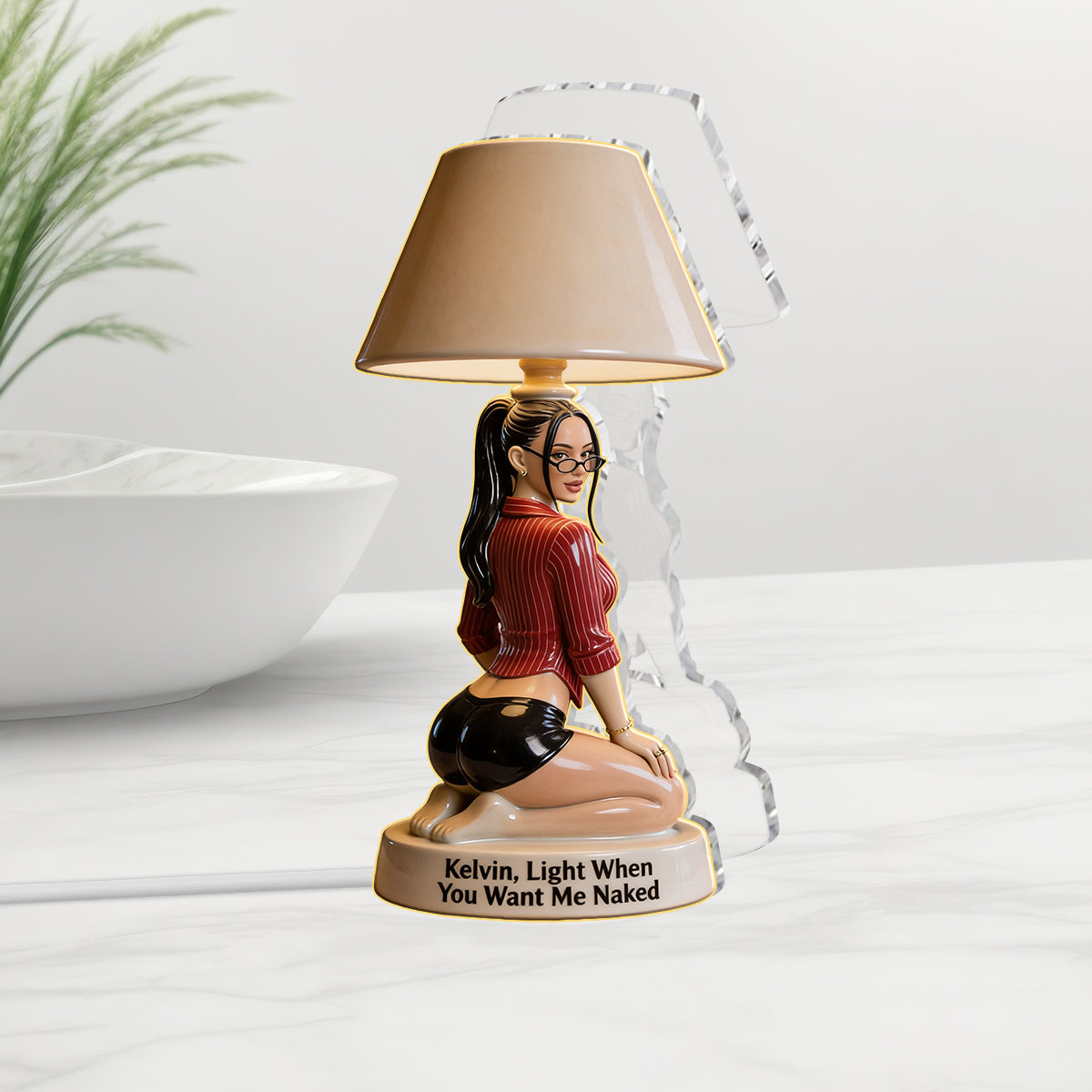 Lumière Quand Tu Me Manques - Lampe de Nuit LED Acrylique Personnalisée