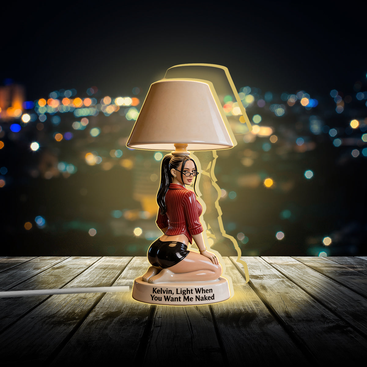 Lumière Quand Tu Me Manques - Lampe de Nuit LED Acrylique Personnalisée