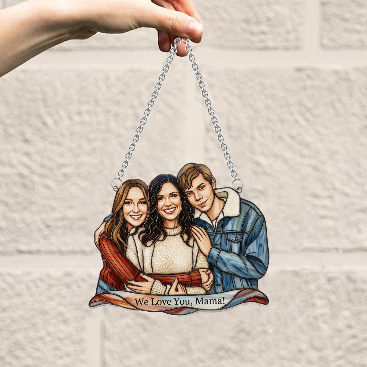 Custom Any Photo - Personalized Mother Window Hanging Suncatcher Ornament