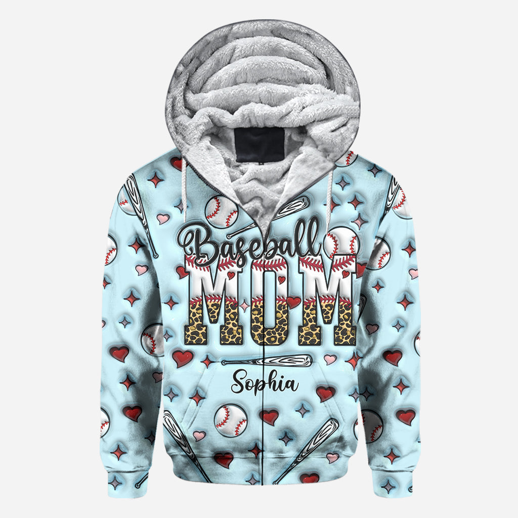 Baseball Mom - Personalized Baseball All Over Shirt