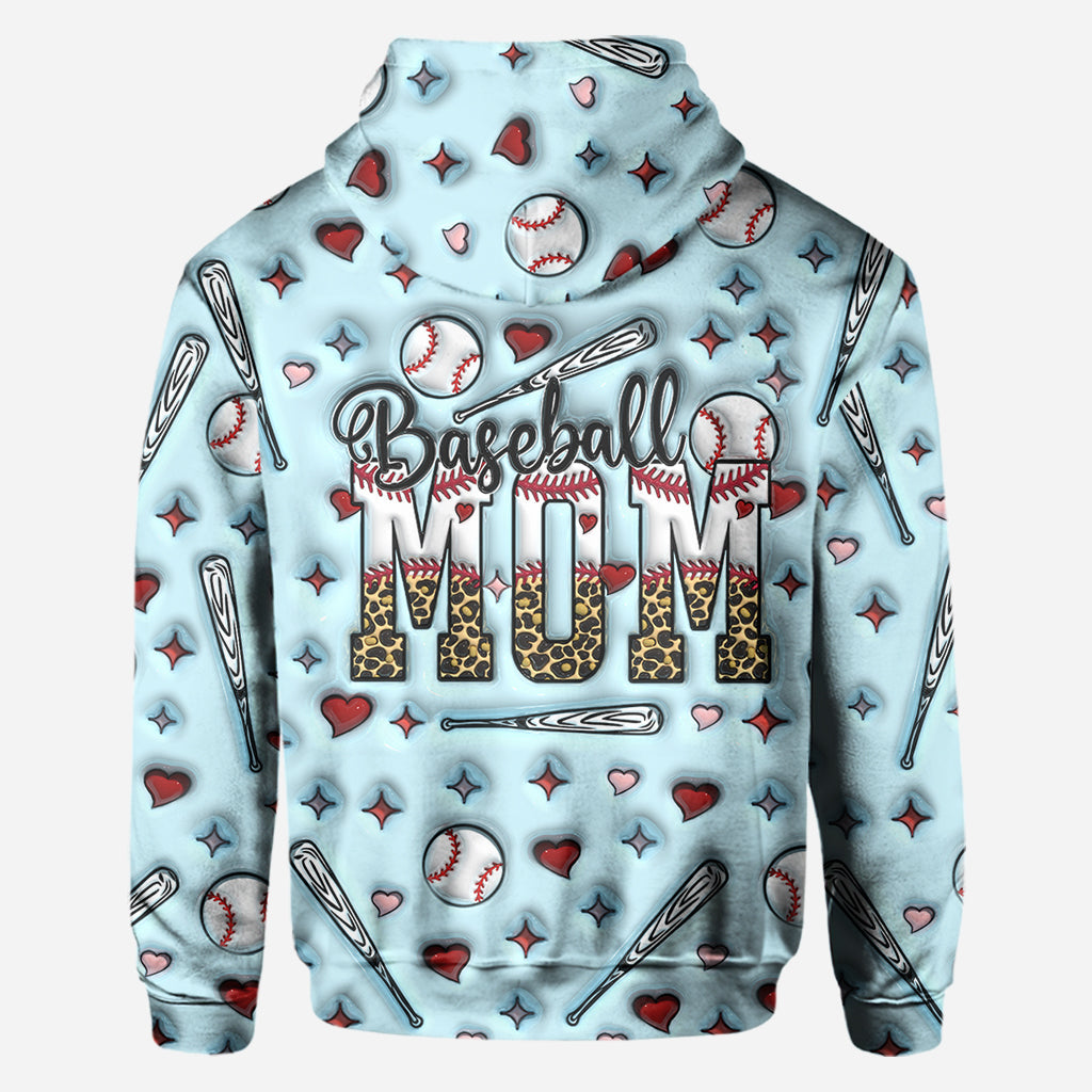 Baseball Mom - Personalized Baseball All Over Shirt