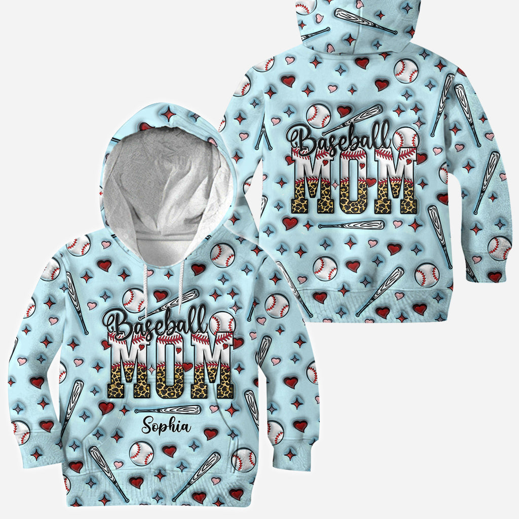 Baseball Mom - Personalized Baseball All Over Shirt