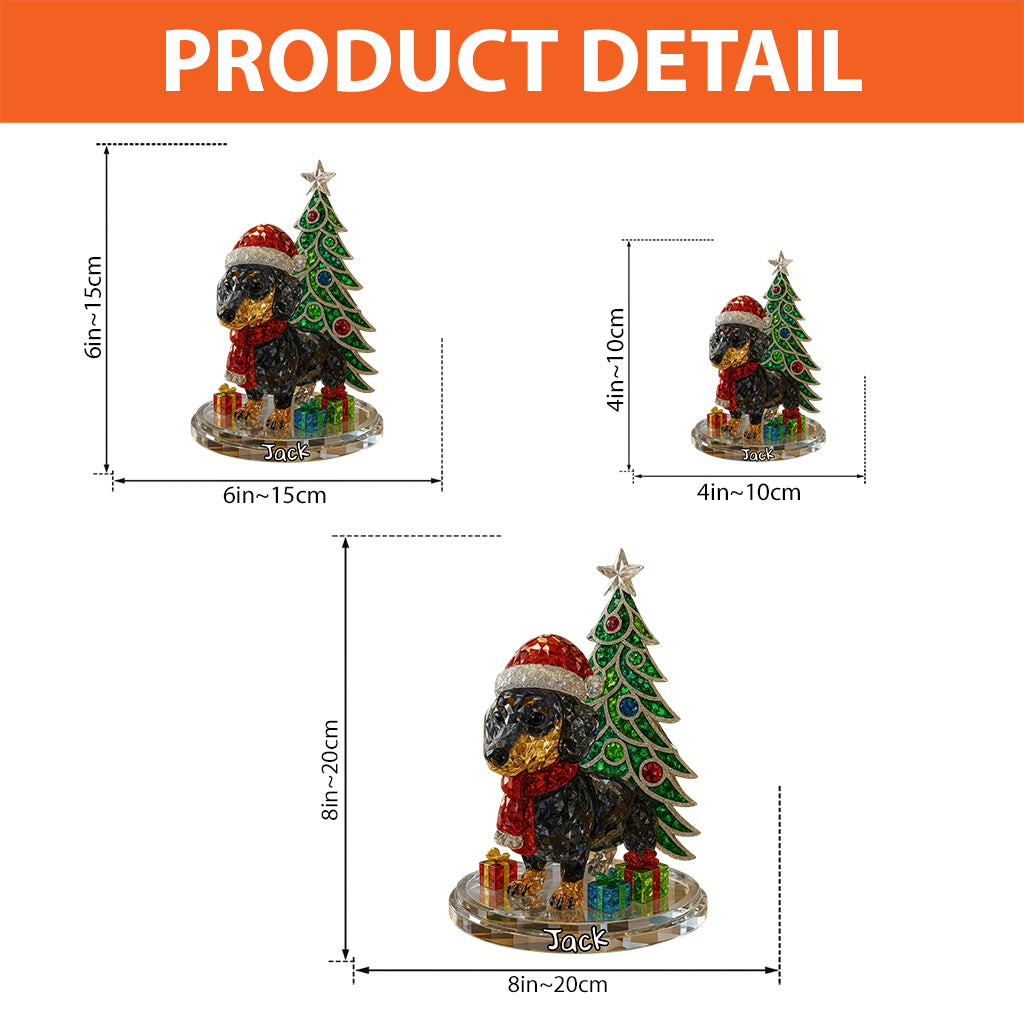 Plaque acrylique personnalisée pour animaux de compagnie - Cadeau de Noël pour chien