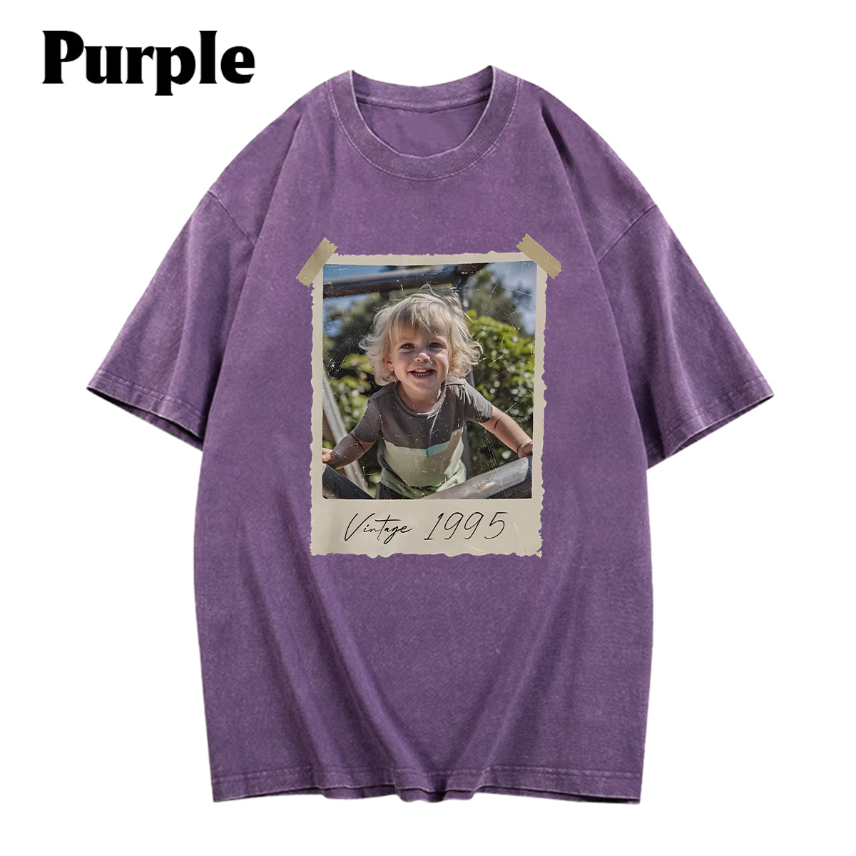 Birthday Gift - Personalized Birthday Washed T-Shirt