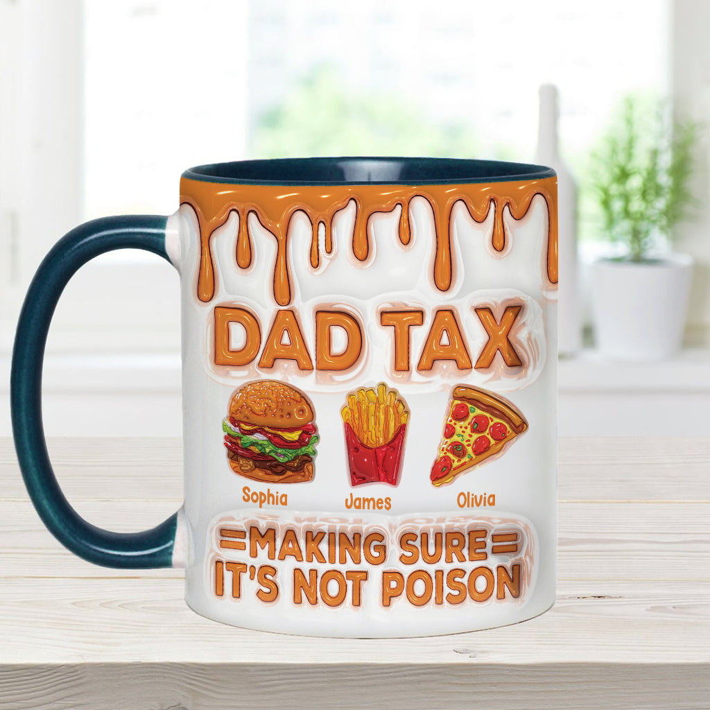 Dad Tax Funny Dad Jokes - Personalized Father Accent Mug