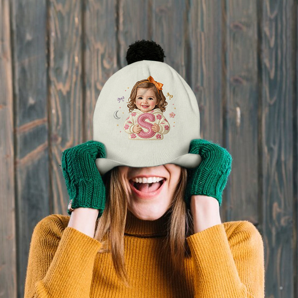 Chapeau Beanie Personnalisé pour Enfant - Photo Personnalisée