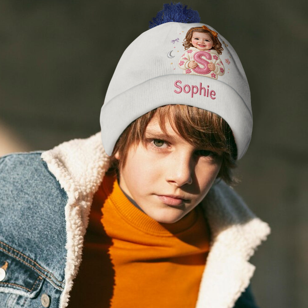 Chapeau Beanie Personnalisé pour Enfant - Photo Personnalisée