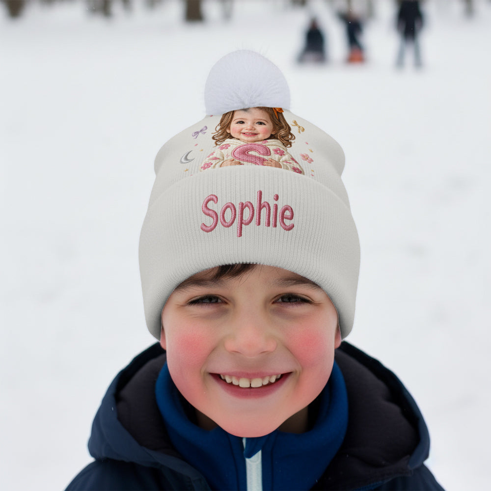 Chapeau Beanie Personnalisé pour Enfant - Photo Personnalisée