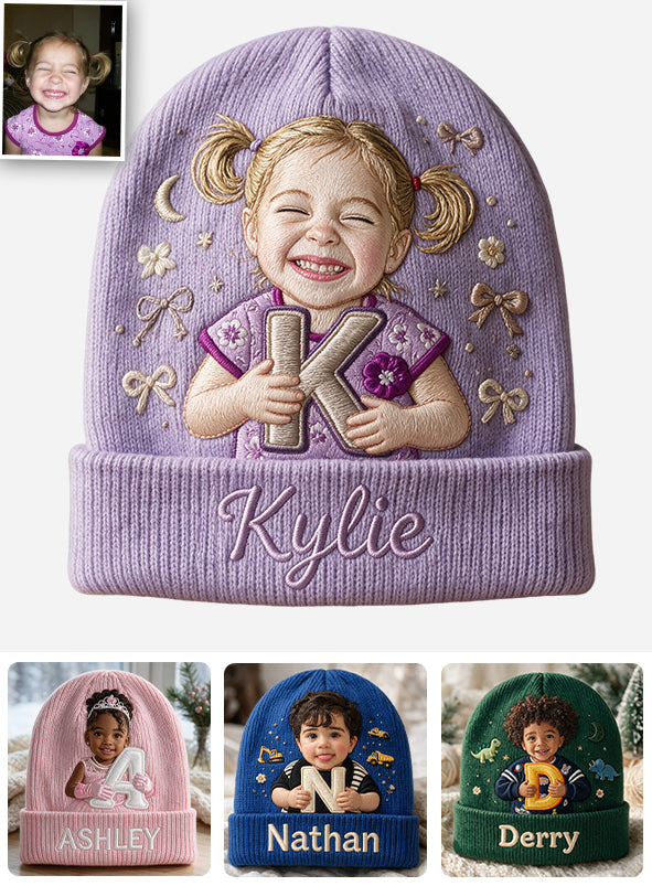 Chapeau Beanie Personnalisé pour Enfant - Photo Personnalisée