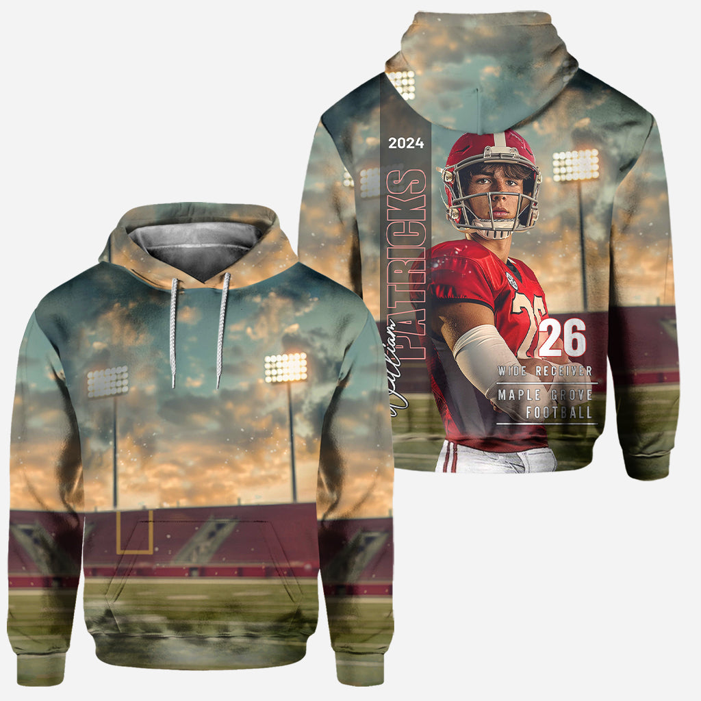 Tout sport, nom, poste, numéro, équipe… - Sweat à capuche et legging de football personnalisés