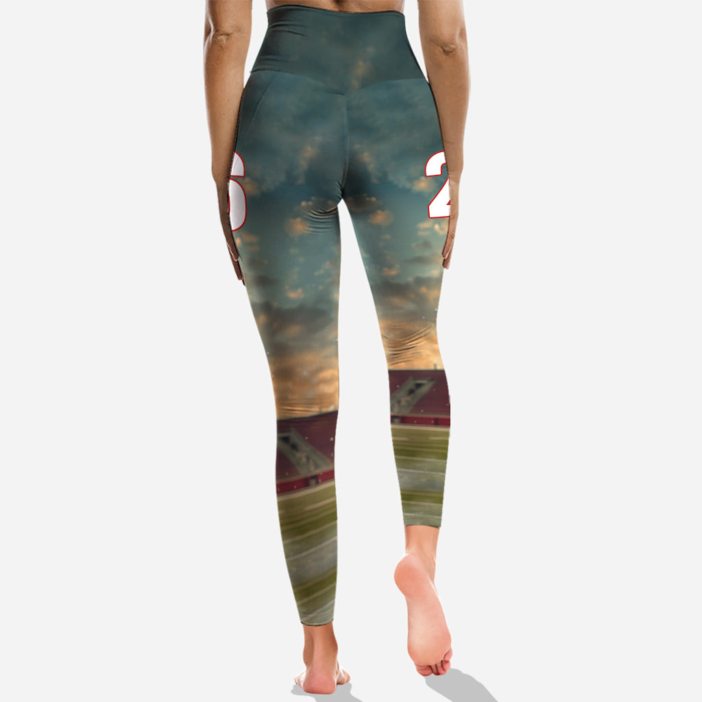 Tout sport, nom, poste, numéro, équipe… - Sweat à capuche et legging de football personnalisés