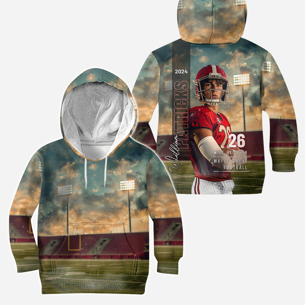 Tout sport, nom, poste, numéro, équipe… - Sweat à capuche et legging de football personnalisés