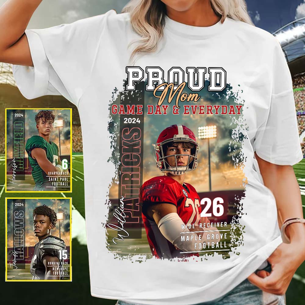 Maman/Papa/... Jour de match et au quotidien - T-shirt et sweat à capuche de football personnalisés