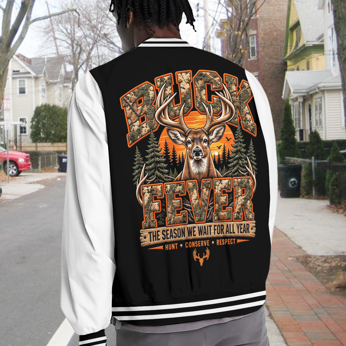 Buck Fever - Personalized Hunting Varsity Jacket
