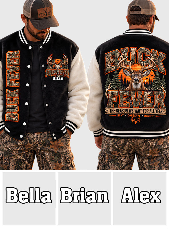 Buck Fever - Personalized Hunting Varsity Jacket