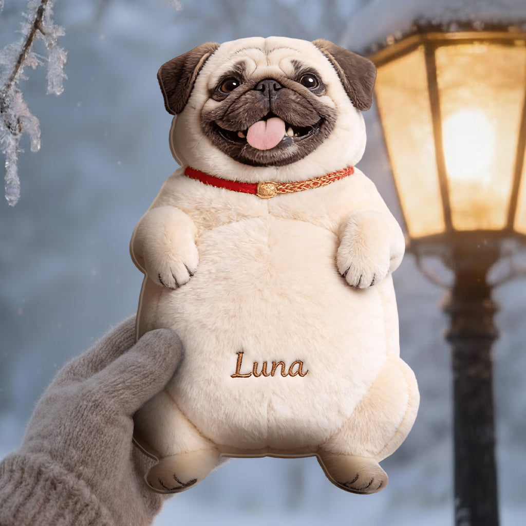 Custom From Any Photo - Personalized Dog Hot Water Bottle With Cover