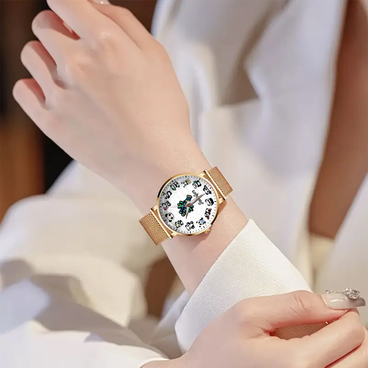 Panda Lover - Personalized Panda Lover Women Hand Watch