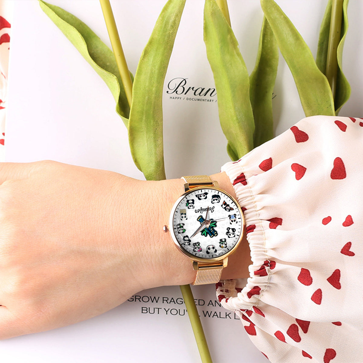 Panda Lover - Personalized Panda Lover Women Hand Watch