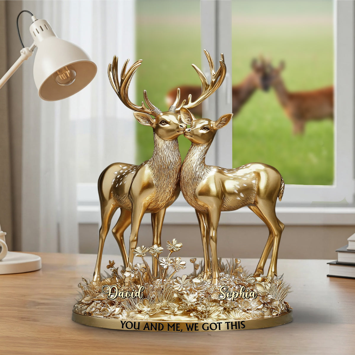 You & Me We Got This - Personalized Hunting Custom Shaped Acrylic Plaque