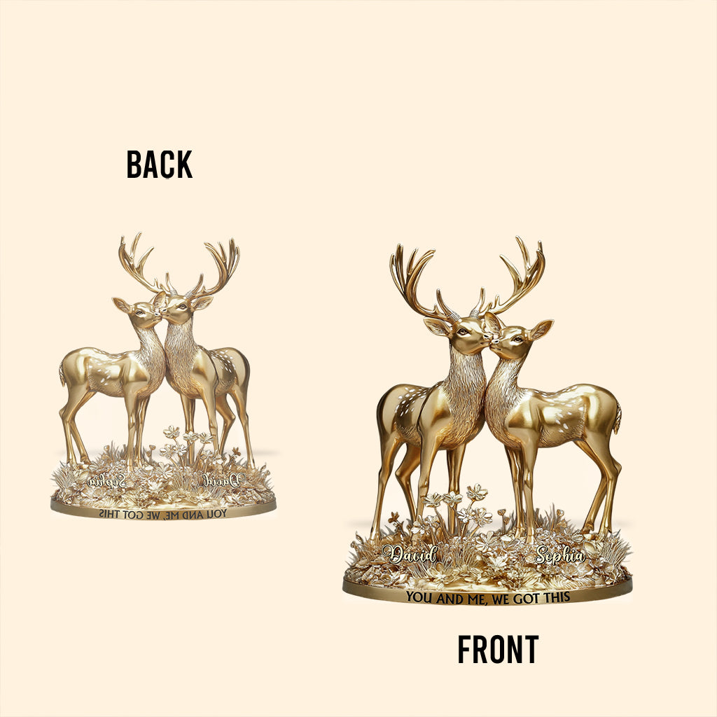 You & Me We Got This - Personalized Hunting Custom Shaped Acrylic Plaque