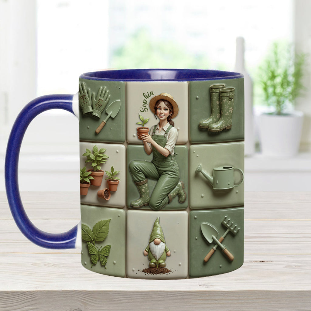Mug personnalisé « J’adore jardiner »