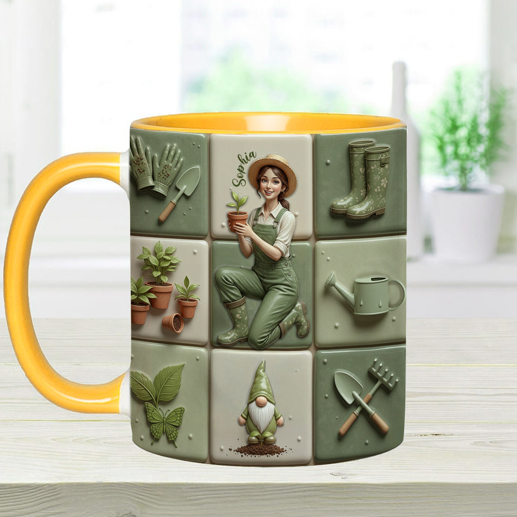Mug personnalisé « J’adore jardiner »