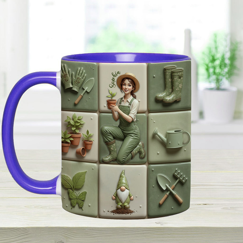 Mug personnalisé « J’adore jardiner »