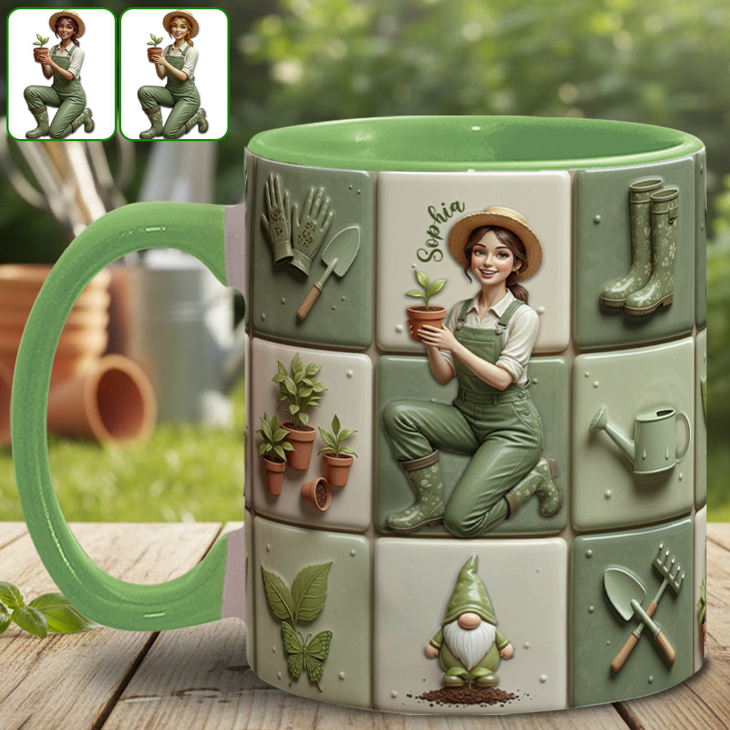 Mug personnalisé « J’adore jardiner »