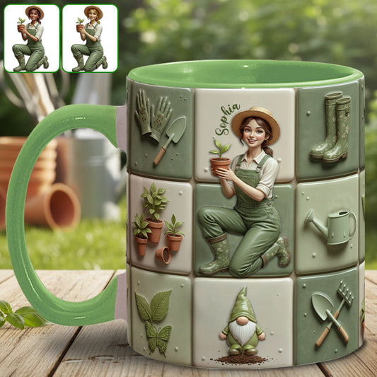 Mug personnalisé « J’adore jardiner »
