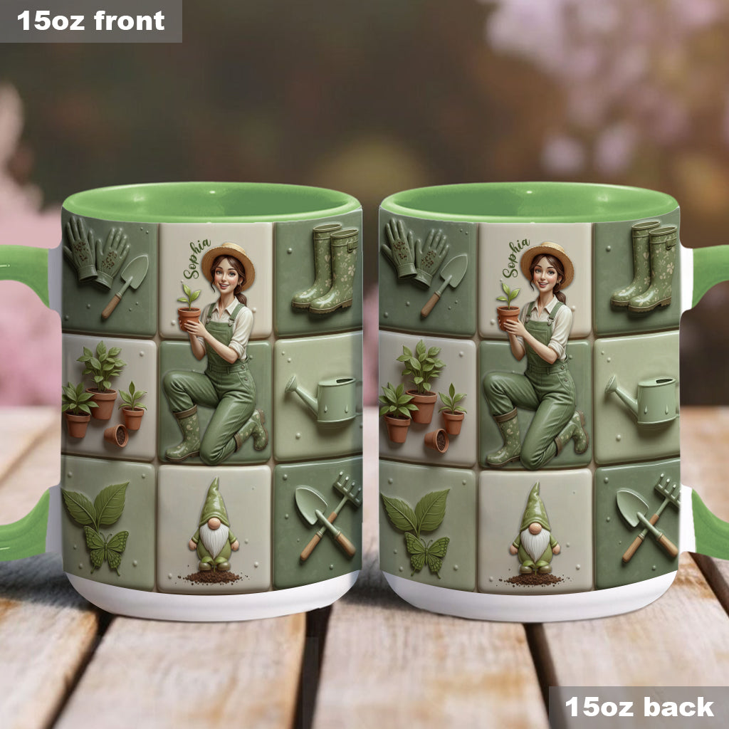 Mug personnalisé « J’adore jardiner »