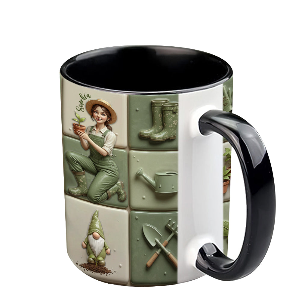 Mug personnalisé « J’adore jardiner »
