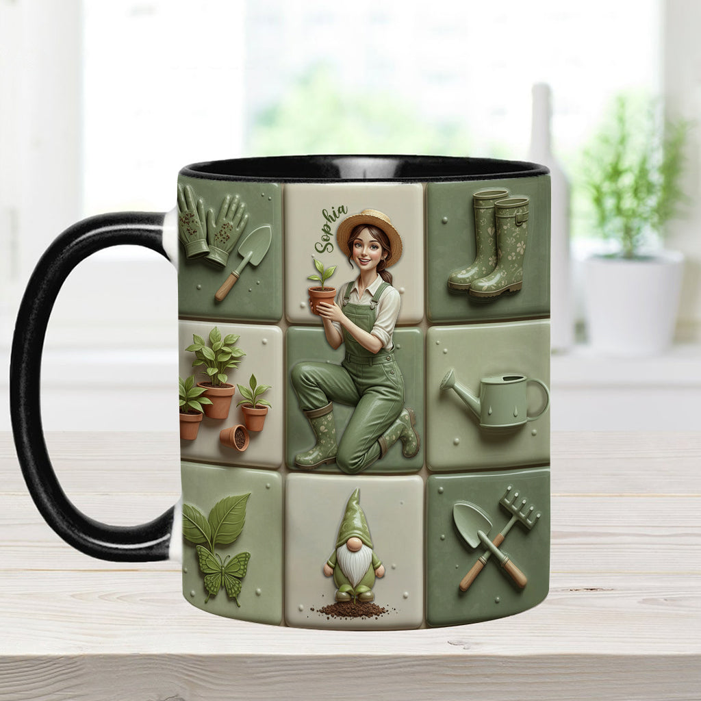 Mug personnalisé « J’adore jardiner »
