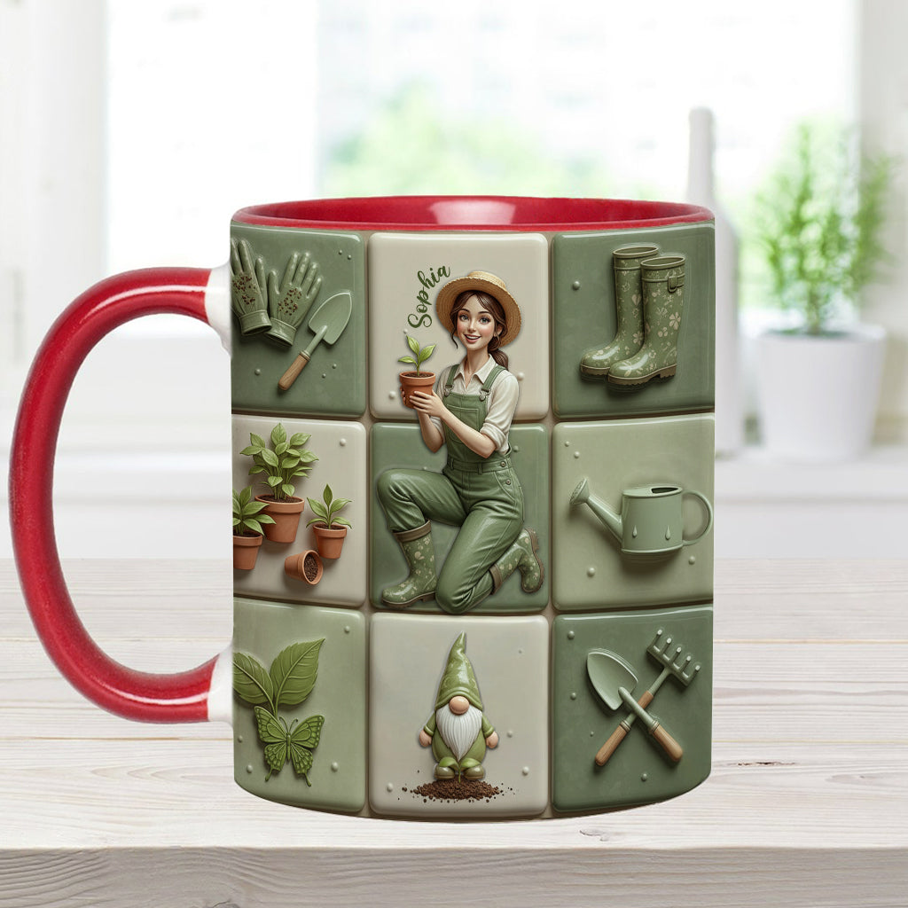 Mug personnalisé « J’adore jardiner »