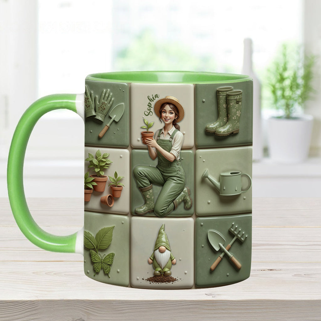 Mug personnalisé « J’adore jardiner »